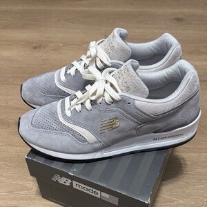New Balance 997 x Todd Snyder  Light Gray and White Sneakers